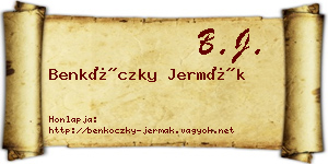 Benkóczky Jermák névjegykártya